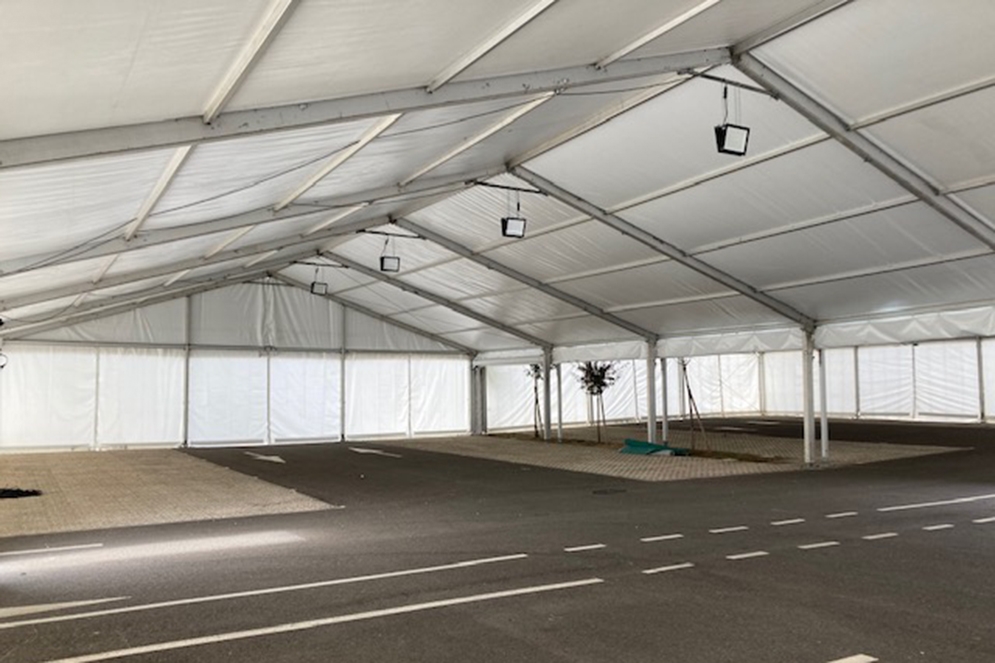 Montage Plancher pour Tente Silhouette, Château de Pennautier