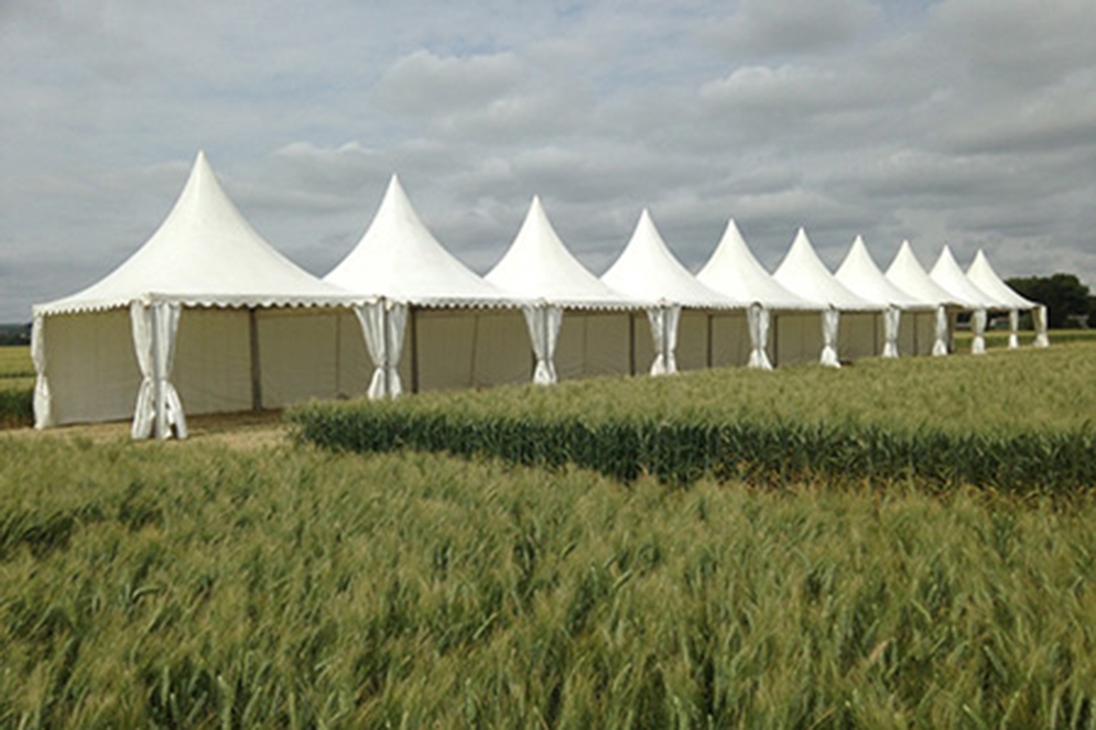 Montage Plancher pour Tente Silhouette, Château de Pennautier