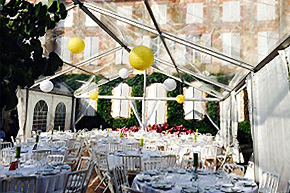 Montage Plancher pour Tente Silhouette, Château de Pennautier